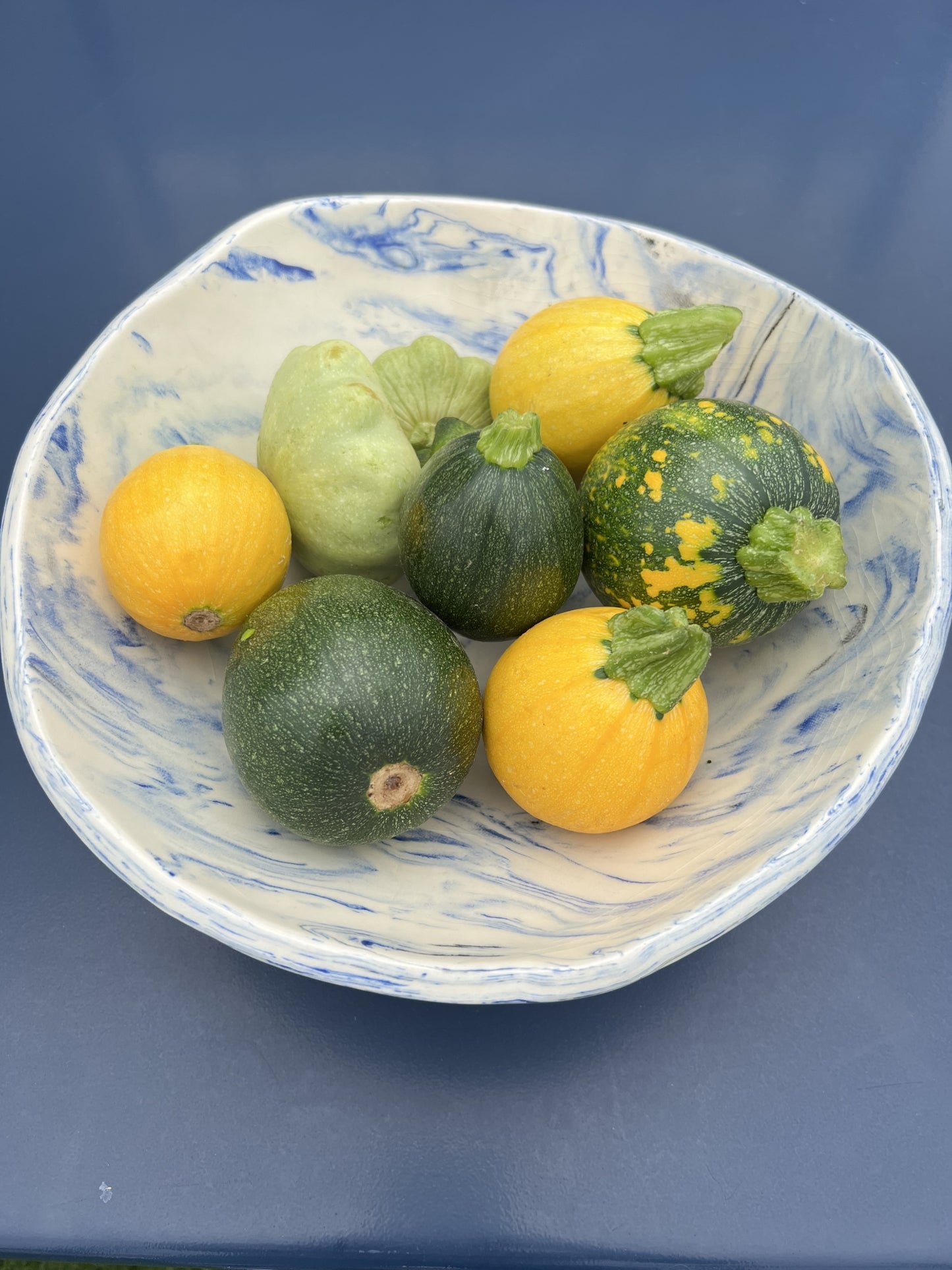 large marble blue and black bowl 2