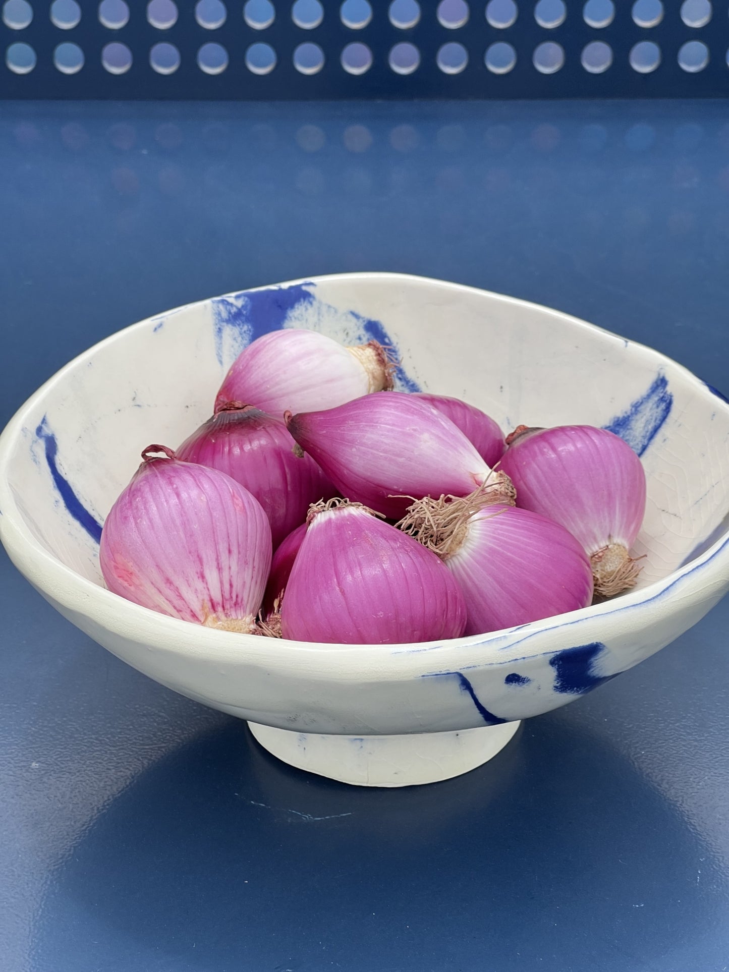 large marble blue and black bowl 3