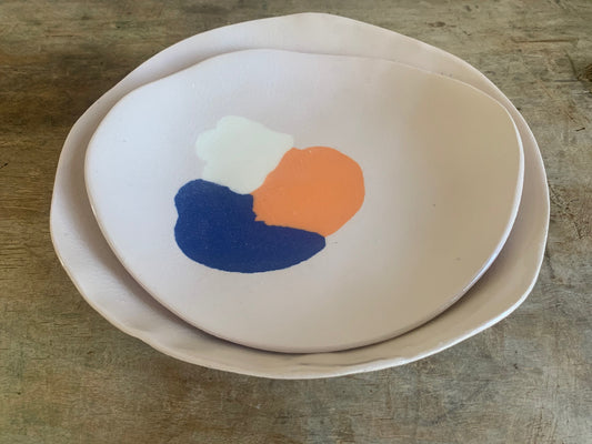 3 dots - 2 plates set