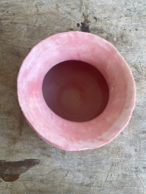 vase 7 - white/red